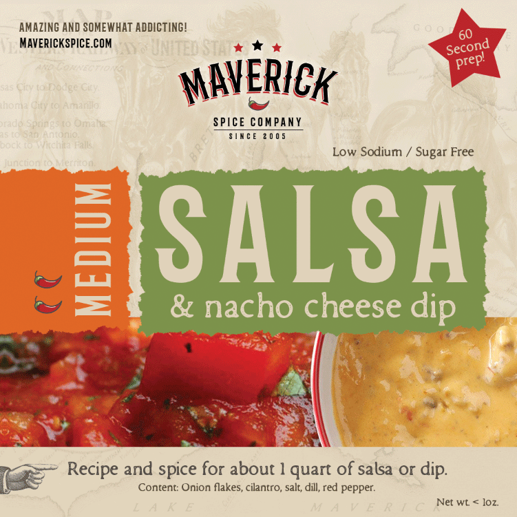 Salsa & Nacho Cheese Dip - Medium